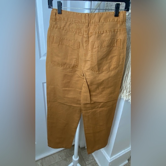NWT CLOSED Abe Pants In Gold Earth MID WAIST CROPPED RELAXED - Picture 8 of 9
